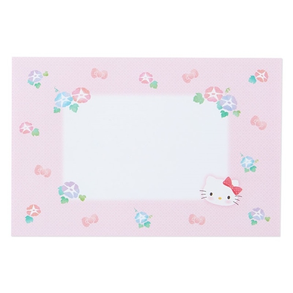 小禮堂 Hello Kitty 圓形竹扇卡片 (粉西瓜款) 4550337-176009 product thumbnail 5