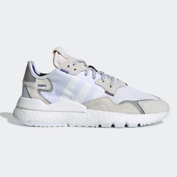 ADIDAS ORIGINALS NITE JOGGER 男鞋 慢跑 休閒 反光 3M 米白藍【運動世界】 EE5885