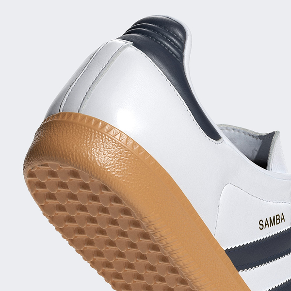 Adidas Samba OG 男鞋 女鞋 休閒鞋 皮革 焦糖底 德訓鞋 白藍【運動世界】IF3814 product thumbnail 9