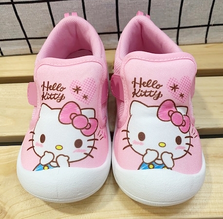 【震撼精品百貨】Hello Kitty 凱蒂貓~台灣製Hello kitty正版兒童休閒布鞋-粉大頭(13~16號)#20936