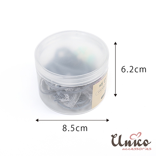 UNICO 韓版百變組合12件髮圈橡皮筋組合盒裝-E product thumbnail 5