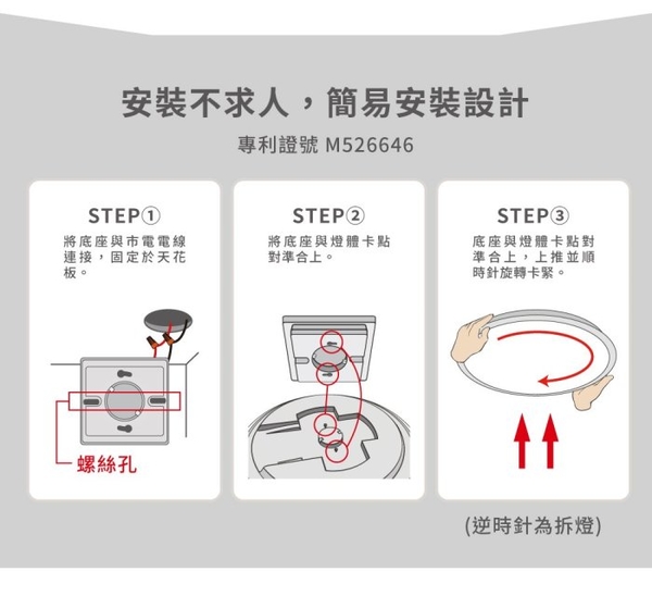 【燈王的店】亮博士 LED 42W 月曜吸頂燈 單色 壁切三段調光 客廳 臥室 書房 餐廳 PE0278BR424 product thumbnail 5