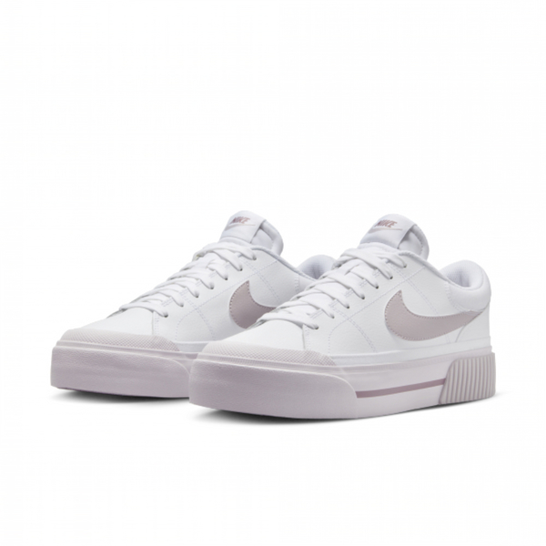 NIKE WMNS COURT LEGACY LIFT 白紫 增高 厚底 女 休閒鞋 DM7590-105