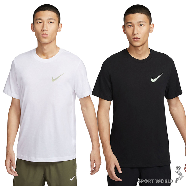 Nike 短袖上衣 男裝 排汗 白/黑【運動世界】FQ3867-100/FQ3867-010