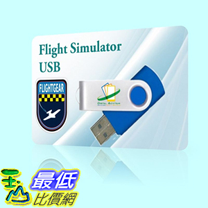 [106美國直購] 飛行模擬器 Realistic Flight Simulator X Sim Aircraft plane Mac OSX Windows XP 7 8 10 USB