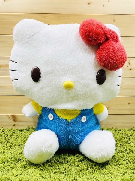 【震撼精品百貨】Hello Kitty 凱蒂貓~日本SANRIO三麗鷗 KITTY絨毛娃娃-藍衣*00000