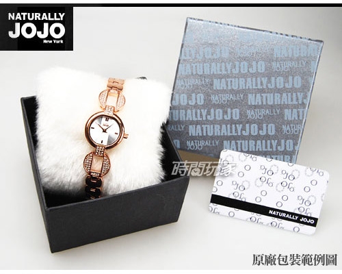 NATURALLY JOJO 晶鑽米蘭女錶 不銹鋼錶帶 纖細 手鍊 防水手錶 學生錶 IP黑電鍍 JO96918-88F