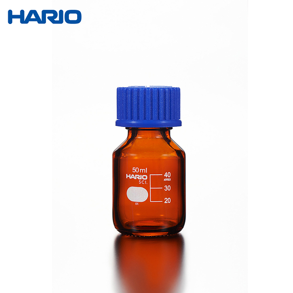 HARIO 茶色血清瓶 銀染處理 化工瓶 環保水瓶 Glass Bottle 耐熱玻璃 50ml