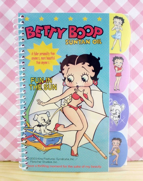 【震撼精品百貨】Betty Boop_貝蒂~筆記本-藍泳裝 product thumbnail 2