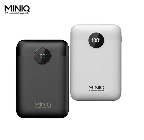 MINIQ 10000mAh 20W PD+QC3.0 數顯急速充電行動電源 MD-BP-072