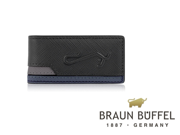 【全新正品】BRAUN BUFFEL 大富翁系列 真皮鈔票夾 經典黑【寧寧小舖/台中30年皮件老店】BF350-190-1