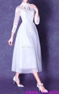 (45 Design) 訂製款 7天到貨禮法國蕾絲修身一字公主新娘婚紗禮服齊地蓬蓬顯瘦7