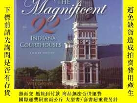二手書博民逛書店The罕見Magnificent 92 Indiana Courthouses Revised Edition-宏
