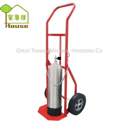 [家事達] 台灣GTMH- HT-40763-R02 氣體鋼瓶手推車(10"輪) 特價 可以載氣瓶 /瓦斯桶/筒狀產品都適用 product thumbnail 2