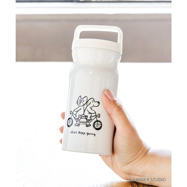 卡通插圖保溫瓶 水壺 保溫杯 水瓶 水杯 保溫 耐熱 不鏽鋼 攜帶方便 日本知名插圖師 日本進口 product thumbnail 2