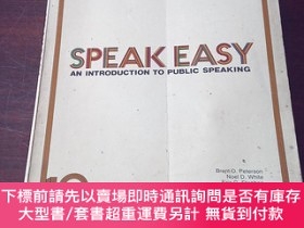 二手書博民逛書店Speak罕見easy: An introduction to public speaking（英文原版）Y2