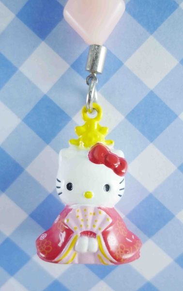 【震撼精品百貨】Hello Kitty 凱蒂貓~KITTY手機吊飾-和風系列-凱蒂貓女兒節雛人形