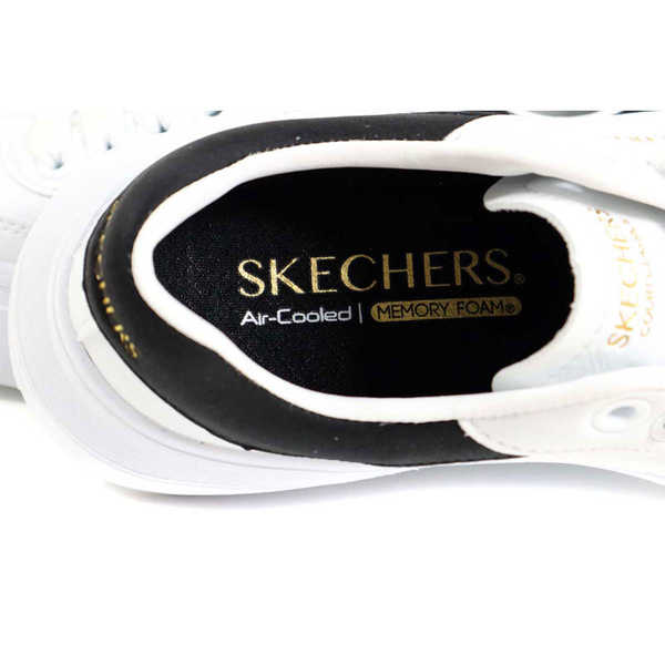 SKECHERS COURT CLASSICS 休閒運動鞋 女鞋 白色 185060WBK no697 product thumbnail 7