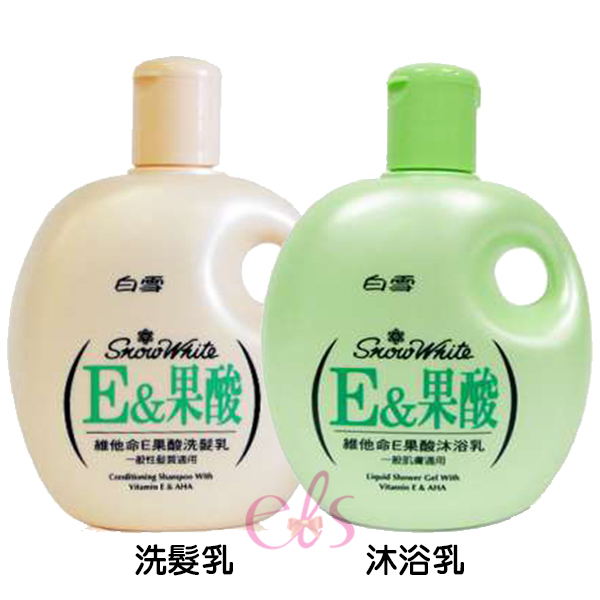 白雪e果酸洗髮乳蜜桃香 沐浴乳蘋果香400ml 二款供選 艾莉莎els 艾莉莎els Yahoo奇摩超級商城