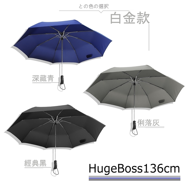 【買一送一】136cm-三人自動傘 /高質感PG布料- 傘 雨傘 自動傘 折疊傘 遮陽傘 大傘 抗UV 防風 撥水+1 product thumbnail 6