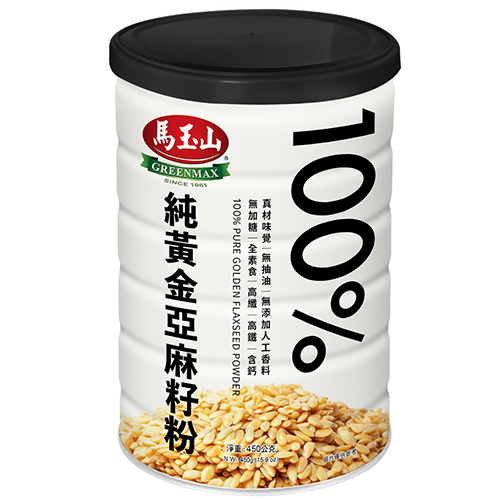 馬玉山100%罐裝(黑芝麻/黃金亞麻籽粉)400G【愛買】 product thumbnail 3