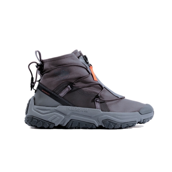 PALLADIUM OFF-GRID HI ZIP WP+ 防水 輪胎鞋 襪套 高筒 拉鍊 深灰 軍靴 男女鞋 77169048