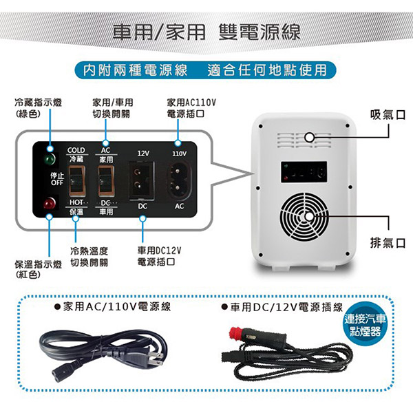 日本SONGEN 松井冷暖兩用電子行動冰箱/冷藏箱/保溫箱/小冰箱6公升 (CLT-06R) product thumbnail 8