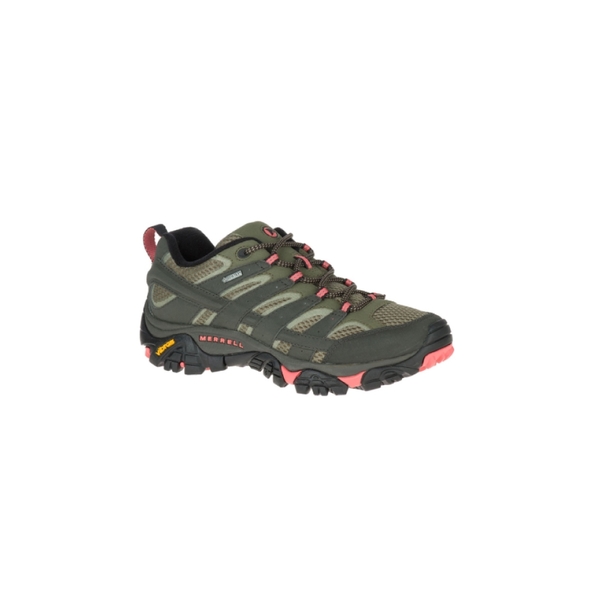 【MERRELL 女 MOAB 2 GORE-TEX《橄綠/粉橘》】41106/登山鞋/休閒鞋/功能鞋/健行/戶外 product thumbnail 2