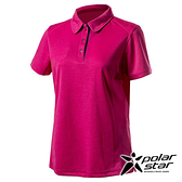 PolarStar 女 Coolmax抗菌POLO衫『桃紅』P20120 排汗衣 排汗衫 吸濕快乾 吸濕.排汗.透氣.快乾.輕量