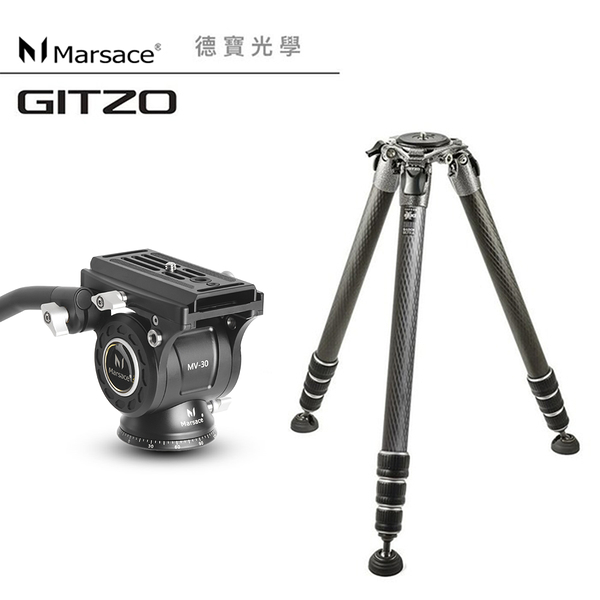 Marsace 馬小路 MV-30 油壓攝錄影雲台 + GITZO GT3543LS 系統三腳架套組 拍鳥 錄影