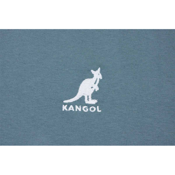 KANGOL 短袖T恤 藍灰色 假兩件設計 袋鼠LOGO 62551007-89 noJ10 product thumbnail 3