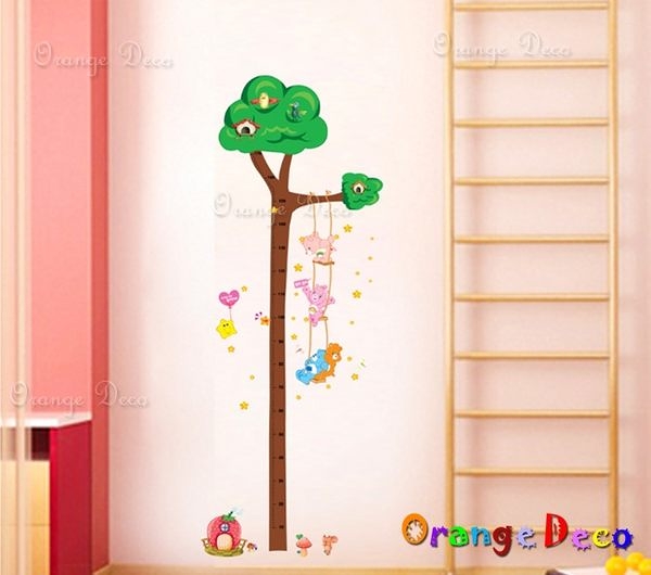 壁貼【橘果設計】樹木身高尺 DIY組合壁貼 牆貼 壁紙室內設計 裝潢 壁貼