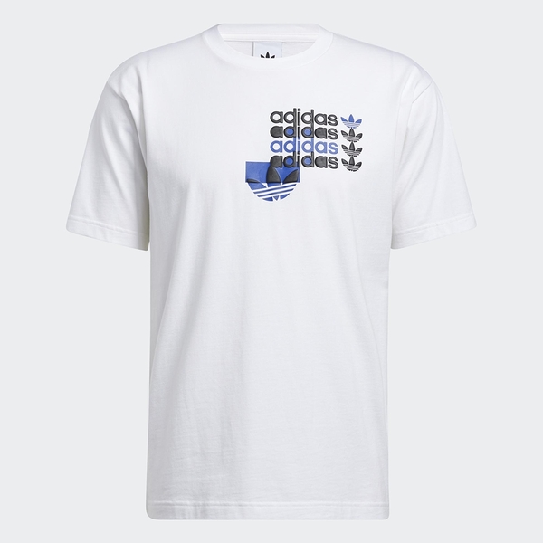 【現貨】ADIDAS Forum Tee 男裝 短袖 休閒 純棉 發泡印花 白【運動世界】GN3868