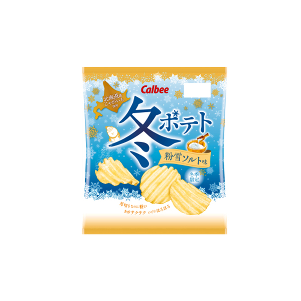 【豆嫂】日本零食 Calbee 冬季限定 粉雪鹽味厚切洋芋片(鹽味/起司) product thumbnail 2