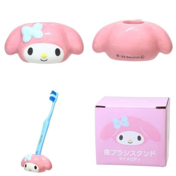 【震撼精品百貨】My Melody_美樂蒂~日本SANRIO三麗鷗 美樂蒂陶瓷造型牙刷架(大頭款)*27404