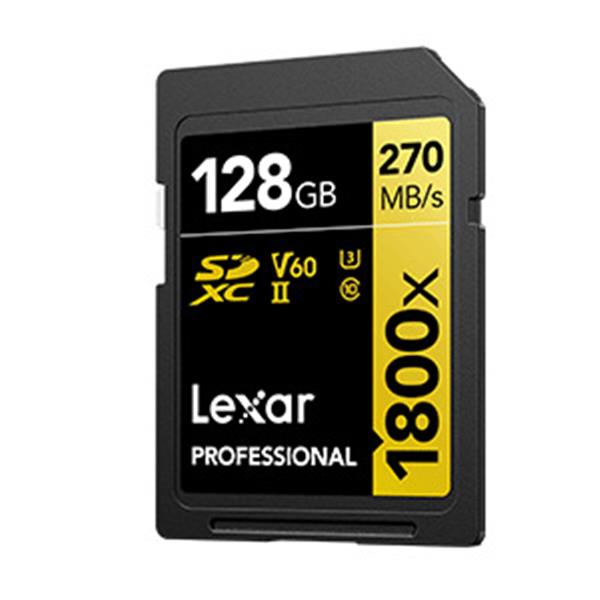 Lexar 雷克沙 Professional 1800x SDXC UHS-II 128G記憶卡 GOLD 系列 product thumbnail 2