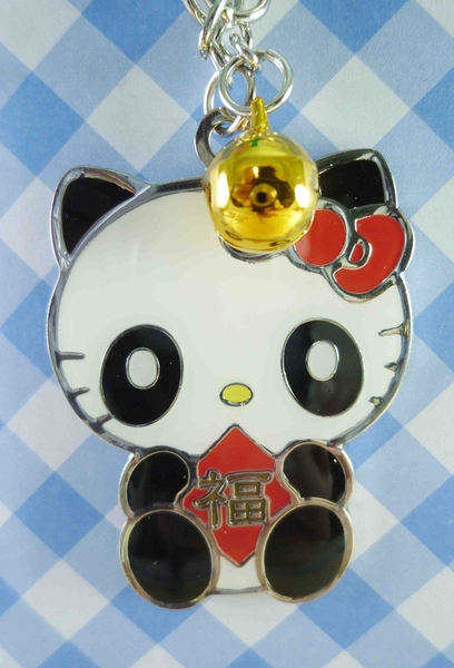 【震撼精品百貨】Hello Kitty 凱蒂貓~KITTY鑰匙圈-新年熊貓