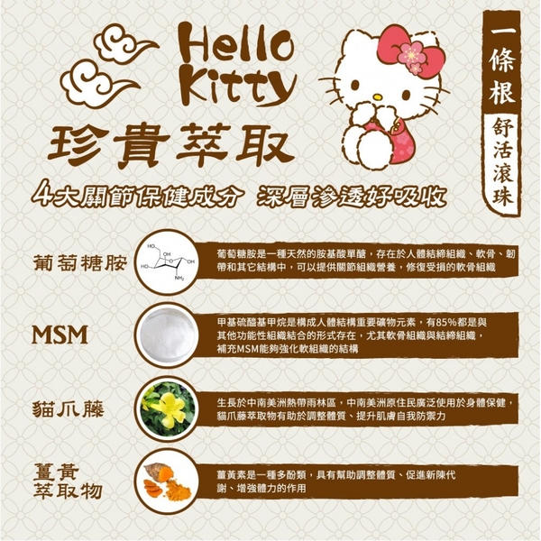 小禮堂 Hello Kitty x 一條根 舒活滾珠瓶 (少女日用品特輯) 4716814-958944 product thumbnail 3