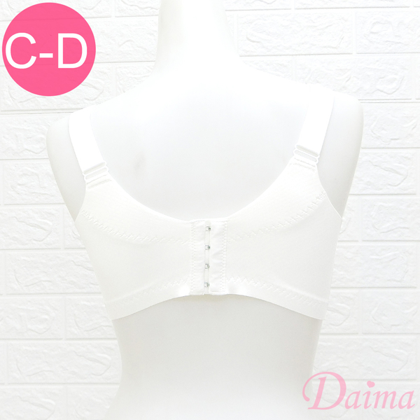 黛瑪Daima 無鋼圈(C-D)輕盈有感3D立體無鋼圈無痕舒適內衣-白色_91123 product thumbnail 3