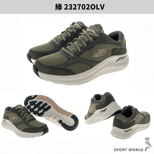 Skechers 男鞋 慢跑鞋 ARCH FIT 2.0 黑藍/綠【運動世界】232702BKBL/232702OLV product thumbnail 4