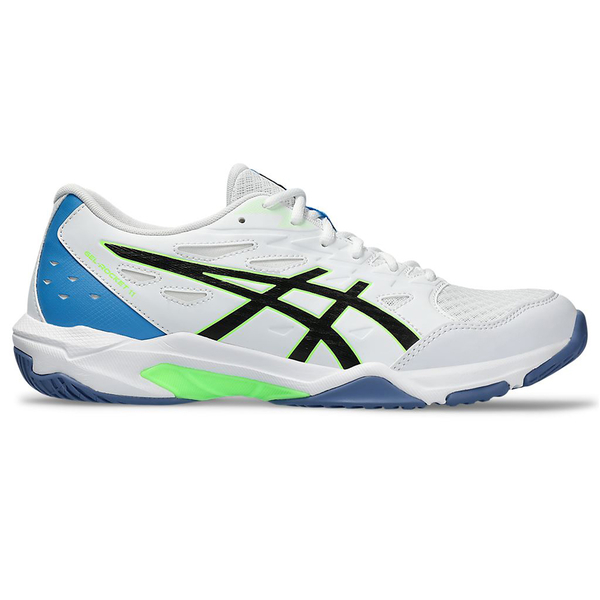 Asics 亞瑟士 GEL-ROCKET 11 男鞋 排球鞋 穩定 緩衝 白藍黑【運動世界】1071A091-102 product thumbnail 2