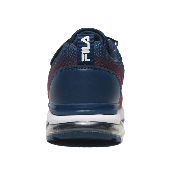 FILA 休閒鞋 藍紅 漸層 黏帶 氣墊 運動鞋 中童 3J402X313 product thumbnail 5