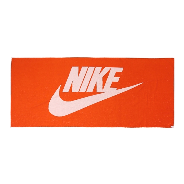 NIKE Club 海灘毛巾 經典橘 薄款 運動毛巾 吸水 大Logo 毛巾 N1009741808OS