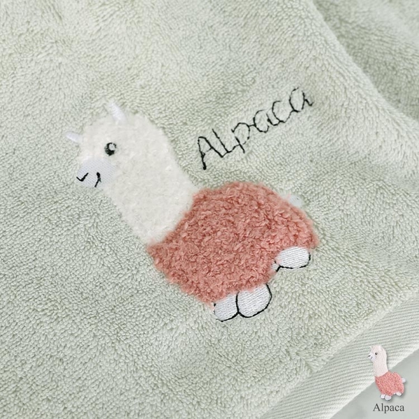 可愛羊駝 無撚紗毛巾 草泥馬 純棉 柔軟蓬鬆 毛巾 Alpaca Towel【DK大王】 product thumbnail 4