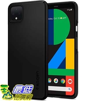 [9美國直購] Spigen 保護殼 B07T9P3W84 Spigen Thin Fit Designed for Google Pixel 4 XL Case (2019) - Black