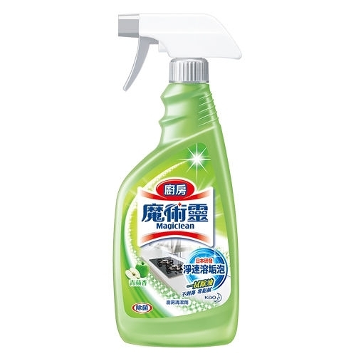 花王 魔術靈 廚房清潔劑(噴槍瓶)-青蘋香 500ml【康鄰超市】