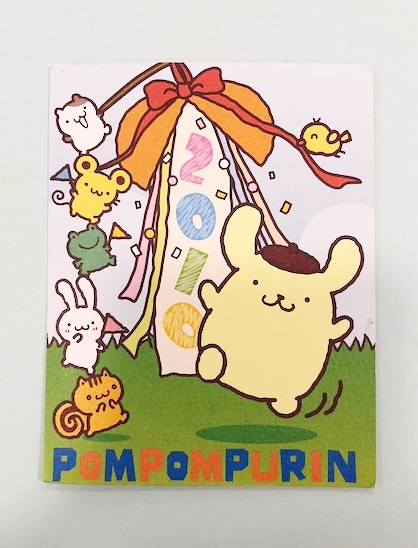 【震撼精品百貨】Pom Pom Purin 布丁狗~Sanrio 布丁狗卡片/明信片-跳歡樂#07834