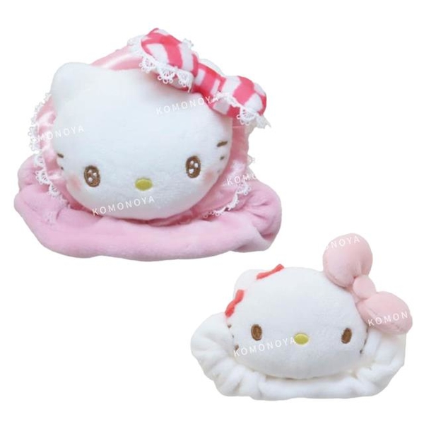 小禮堂 Hello Kitty 絨毛大臉髮圈 (50週年系列)