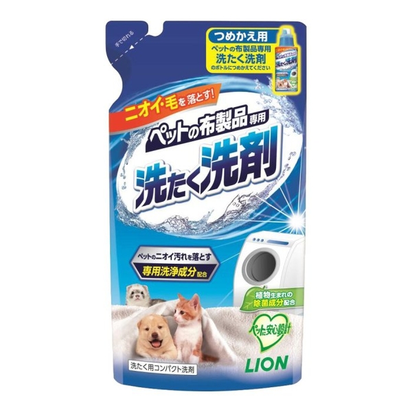 日本 LION 獅王 寵物奈米樂 洗潔劑 補充包320G 清除寵物沾染的臭味 汙垢 寵物布製品專用洗劑 product thumbnail 2