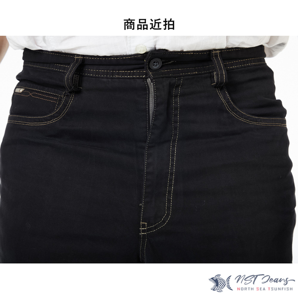 【NST Jeans】細條燈心絨壓紋 男薄款休閒黑褲(中腰直筒) 390(5926) 台灣製 product thumbnail 9